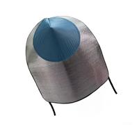 Sunshield and Rainproof Hooded Cape with Heat-Insulating Aluminum Foil Fabric Lightweight for Gardening Fishing and Outdoor Farming (90cm)