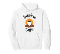 Sunshine and Coffee Summer Lover Doodle Design Pullover Hoodie