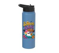 Sunshine and Spooky Vibes Summer Halloween Stainless Steel Insulated Water Bottle