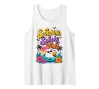 Sunshine and Spooky Vibes Summer Halloween Tank Top