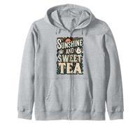 Sunshine and Sweet Tea Retro Zip Hoodie