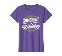 Sunshine and Whiskey Drinking Land Gift Design T-Shirt