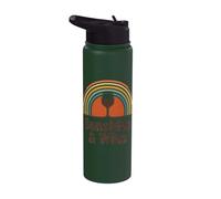 Sunshine and Wine Tshirt Funny Summer Drinking Sun Vino Stainless Steel Insulated Water Bottle