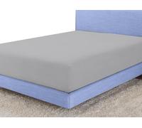 Sunshine Comforts 100% Egyptian Cotton Fitted Sheet Single Grey | 200 Thread Count Deep Pocket (30cm) Bed Sheet | Soft, Breathable, Non-Iron, Fade Resistant & Hypoallergenic Bedding (90x190+30cm)