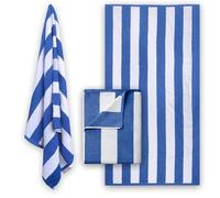 Sunshine Comforts® Chlorine Resistant Pool/Beach Towel (Blue and White Stripe) 1, 2, 3, & Packs (Pack of 2, Blue & White Stripes)