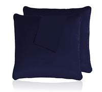 Sunshine Comforts Cushion Covers (Pack of 2) Luxury Cushions Covers 45cm x 45cm - Hypoallergenic Square 18 x 18 Decorative Throw Cushion Covers, Extra Fluffy & Super Soft Cushion Inners Cover - Navy