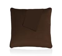 Sunshine Comforts Cushion Covers Pack of 6 Luxury Cushions Covers 45cm x 45cm, Hypoallergenic Square 18 x 18 Decorative Throw Cushion Covers, Extra Fluffy & Super Soft Cushion Inners Cover, Chocolate