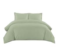 Sunshine Comforts Double Duvet Set - Duvet Double Soft brushed microfiber Quilt Bedding Double Bed Set with Pillow Cases Duvet Cover Double - Breathable & Anti Wrinkle 200TC Duvet Cover (Duck Egg)