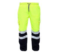 Sunshine Comforts High Vis Trouser for Men - Soft & Comfortable Hi Vis Bottom, Industry Applications, Washable & Durable (XX-Large, Yellow)