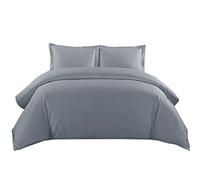 Sunshine Comforts king Size Bedding Set - 100% Soft Brushed Microfiber Quilt king Size Duvet Cover with Pillow Cases - Breathable & Anti Wrinkle 200 Thread Count kingsize Duvet Cover Set (Grey)