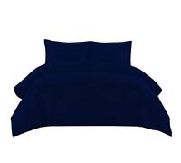 Sunshine Comforts king Size Bedding Set - 100% Soft Egyptian Cotton Quilt king Size Duvet Cover with Pillow Cases - Breathable & Anti Wrinkle 200 Thread Count kingsize Duvet Cover Set (Navy)