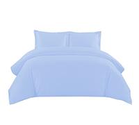 Sunshine Comforts Single Duvet Cover Set - 100% Soft Brushed Microfiber Quilt Cover Bedding Single Bed Set with Pillow Cases - Breathable & Anti Wrinkle 200 Thread Count Single Duvet Cover (Sky Blue)