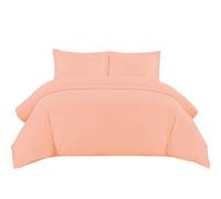 Sunshine Comforts Single Duvet Cover Set - 100% Soft Brushed Microfiber Quilt Cover Bedding Single Bed Set with Pillow Cases - Breathable & Anti Wrinkle 200 Thread Count Single Duvet Cover (Pink)