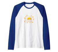 Sunshine in Human Form Cheerful Kids Playful Joy Raglan Baseball Tee, Men, Royal Blue/White, L