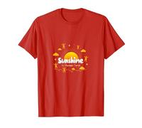 Sunshine in Human Form Cheerful Kids Playful Joy T-Shirt, Men, Red, XXL