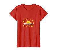 Sunshine in Human Form Cheerful Kids Playful Joy T-Shirt, Women, Red, L