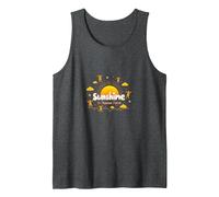 Sunshine in Human Form Cheerful Kids Playful Joy Tank Top, Men, Dark Heather Grey, S