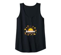 Sunshine in Human Form Cheerful Kids Playful Joy Tank Top, Women, Black, S