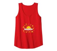 Sunshine in Human Form Cheerful Kids Playful Joy Tank Top, Women, Red, M