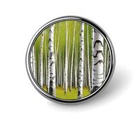 Sunshine in Late Summer Round Brooch Pin Lapel Pins Tie Suit Dress Accessories for Men Women Wedding Birthday