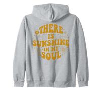 Sunshine In My Soul Retro Positive Vibes Zip Hoodie