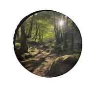 Sunshine in The Woods Universal Waterproof Spare Tire Cover for Trailers Trucks RVs Off-Road 24-36 inches (fits 36 inch diameter wheels)