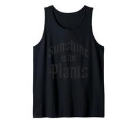 Sunshine is for Quitters Gothic Blackletter Design Tank Top