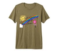 Sunshine Lollipops and Rainbows Children Drawing Premium T-Shirt