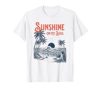 Sunshine on My Soul Retro Beach Summertime T-Shirt