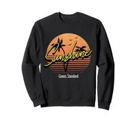 Sunshine Saying, Tropical Sunset Casual Beach Graphic Sweatshirt