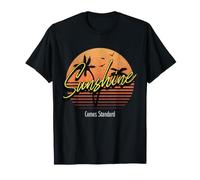 Sunshine Saying, Tropical Sunset Casual Beach Graphic T-Shirt