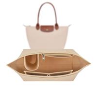 Sunshine smile Organiser for Longchamp Bag, Organiser for Longchamp Pliage M, Pocket Inner Organiser, Pocket Organiser, Multi-Pocket Felt Handbag, Felt Bag Organiser with Multiple Pockets