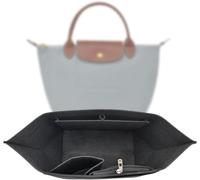 Sunshine smile Organiser for Longchamp Bag, Organiser for Longchamp Pliage S, Pocket Inner Organiser, Pocket Organiser, Multi-Pocket Felt Handbag, Felt Bag Organiser with Multiple Pockets
