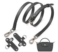 Sunshine smile Shoulder Strap for Longchamp Women's Bag, Shoulder Strap for Longchamp, Length-Adjustable Replacement Strap Made of Leather, Handbag, No-Punch Transformation Accessories, Leather