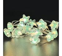 Sunshine smile Star Fairy Lights, 2 m 20 LED Fairy Lights, Blue Star Power, Fairy Lights Children's Room Battery, LED Decorative Fairy Lights for Indoor Lighting Outdoors, Bedroom, Wedding, Birthday