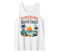 Sunshine South Coast Beach Vacation Scene Tank Top