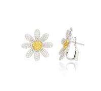 Sunshine Sunflower Da-isy Flower Stu-d,White Titanium GD Dai-sy St-ud St-ud,Newly Cute Daisy Stud St-ud,Pretty Daisy Sterling Silver St-ud Jewellery Gifts For Girls Great Gift For GD Fans
