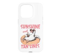 Sunshine Tan Lines Relaxing Duck Summer Beach Case for iPhone 15 Pro
