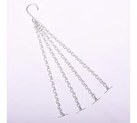 sunshine tree Pack of 3 Spare 4-Point Chains for Easy Fill Hanging Baskets 4 Strand Chains For 14" Hanging Basket Hanging Planter Basket Indoor Outdoor Flower Pots Plant Pot for Hanging Plants