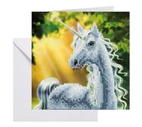 Sunshine Unicorn Crystal Art Card Kit 18x18cm Craft Buddy