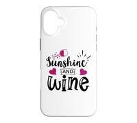 Sunshine & Wine Book Club Merch,Read Between the Wines Women Case for iPhone 16 Plus