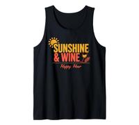 Sunshine Wine Happy Hour Vibe Lovers Chillout Tank Top