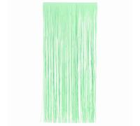 Sunshine Yellow Plastic Fringe Door Curtain 1.9m x 99cm (Mint Green)