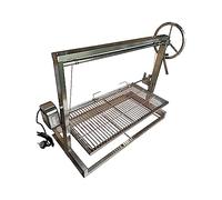 SunshineBBQs Built-in Brick BBQ DIY Cooking Grill with Argentinian Adjustable Heights - 91cm (Charcoal, BBQ Grill, With Rotisserie)