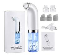 Sunshineface Facial Cleansing Machine Water Cycle Moisturizing Pore Cleanser Pimple Extractor with 6 Suction Heads 3 Gears