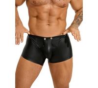 sunshinelady Men's Boxer Shorts Underwear Plus Size Stretchy Underpants Turnks Outfits with Detachable Pouch Lingerie Black L