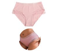 sunshinelady Womens Underwear Plus Size Lace French Knickers Hipster Briefs | Cotton Crotch Elastic Waist Cheeky Fit Soft Comfort S-2XL