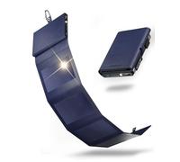 Sunslice I Photon Solar Power Bank with SunPower Technology, Pocket Phone Charger, Ideal for Camping and Hiking, Compatible with All Smartphone Brands, Blue