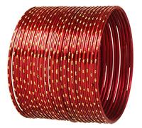 Sunsoul by Touchstone Colorful Bangle Collection Indian Bollywood Alloy Metal Multi Purpose Pretty Rich Look Textured Color of Life Designer Jewelry Bangle Bracelets Set of 24 for Women., XL - Circ