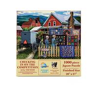 SUNSOUT INC - Checking in on The Competition - 1000 pc Jigsaw Puzzle by Artist: Tom Wood - Finished Size 20" x 27" - MPN# 28564